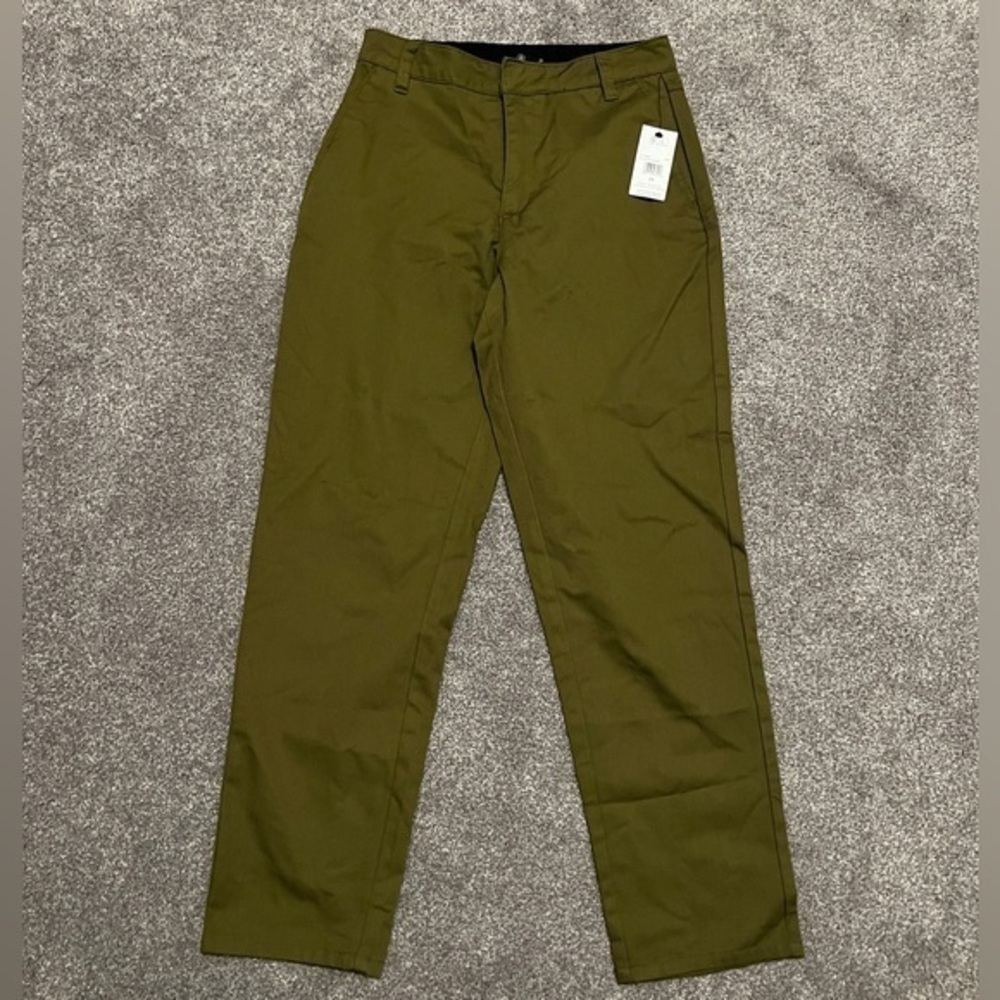 Volcom So Chickie Highrise Olive Green Pants Size 25